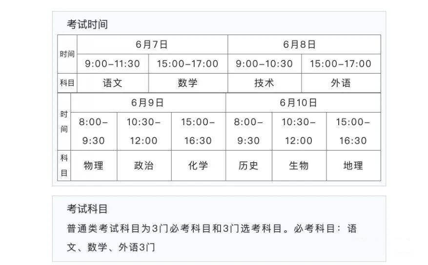 2022年浙江高考時(shí)間安排,浙江高考時(shí)間2022具體時(shí)間