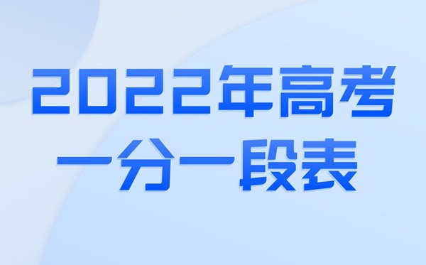 2022年四川高考一分一段表,四川一分一段2022