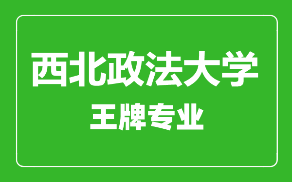 西北政法大學(xué)王牌專業(yè)有哪些,西北政法大學(xué)最好的專業(yè)是什么