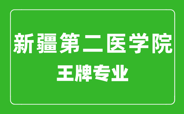 新疆第二醫(yī)學(xué)院王牌專業(yè)有哪些,新疆第二醫(yī)學(xué)院最好的專業(yè)是什么