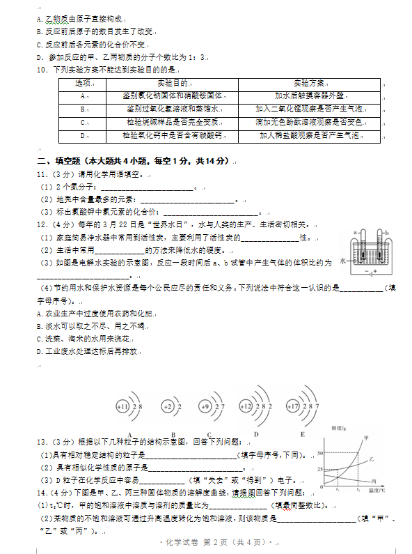 2023年錦州市中考化學(xué)試卷真題及答案