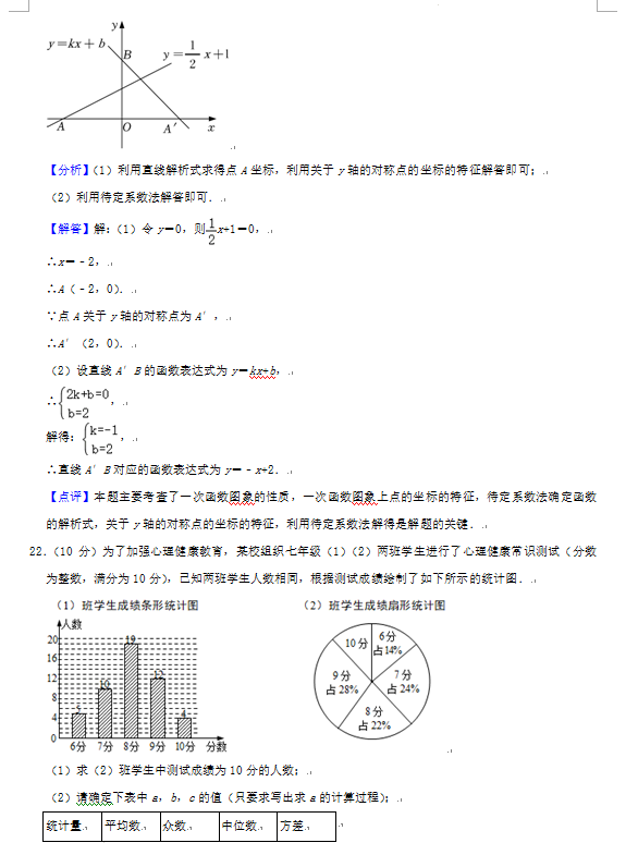 2023年益陽市中考數(shù)學(xué)試卷真題及答案