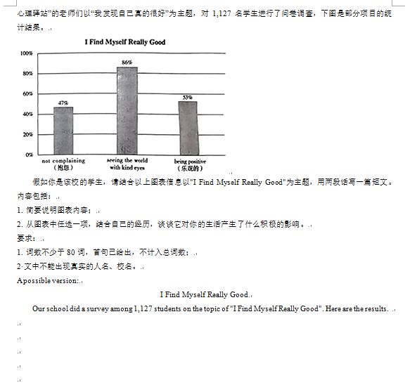 2023年山西中考英語(yǔ)試卷真題及答案