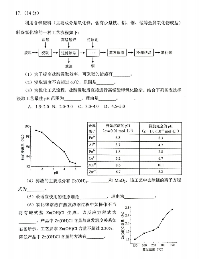 新高考2024七省聯(lián)考化學(xué)試卷及答案解析