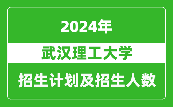 武漢理工大學(xué)2024年在河南的招生計(jì)劃和招生人數(shù)