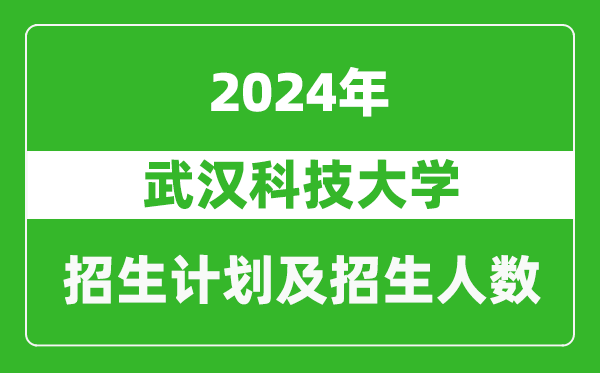 武漢科技大學2024年在河南的招生計劃和招生人數(shù)