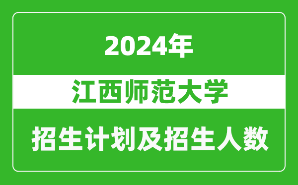 江西師范大學2024年在重慶的招生計劃及招生人數(shù)