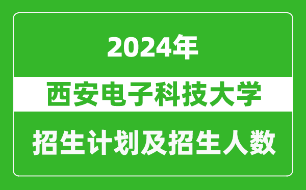 西安電子科技大學(xué)2024年在西藏的招生計劃及招生人數(shù)