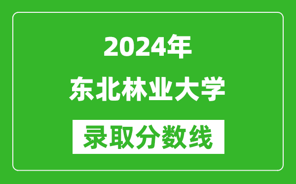 2024浙江高考多少分可以上東北林業(yè)大學(xué)（含分?jǐn)?shù)線、位次）