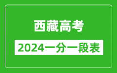 西藏高考分數(shù)線2024年一分一段表（文科+理科）