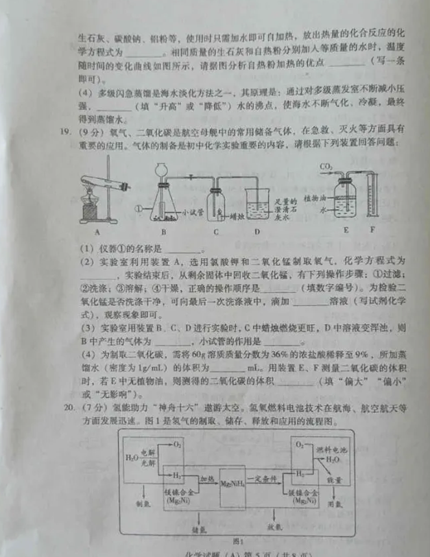 2024年濰坊中考化學試卷真題及答案解析