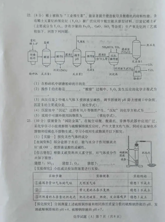 2024年濰坊中考化學試卷真題及答案解析