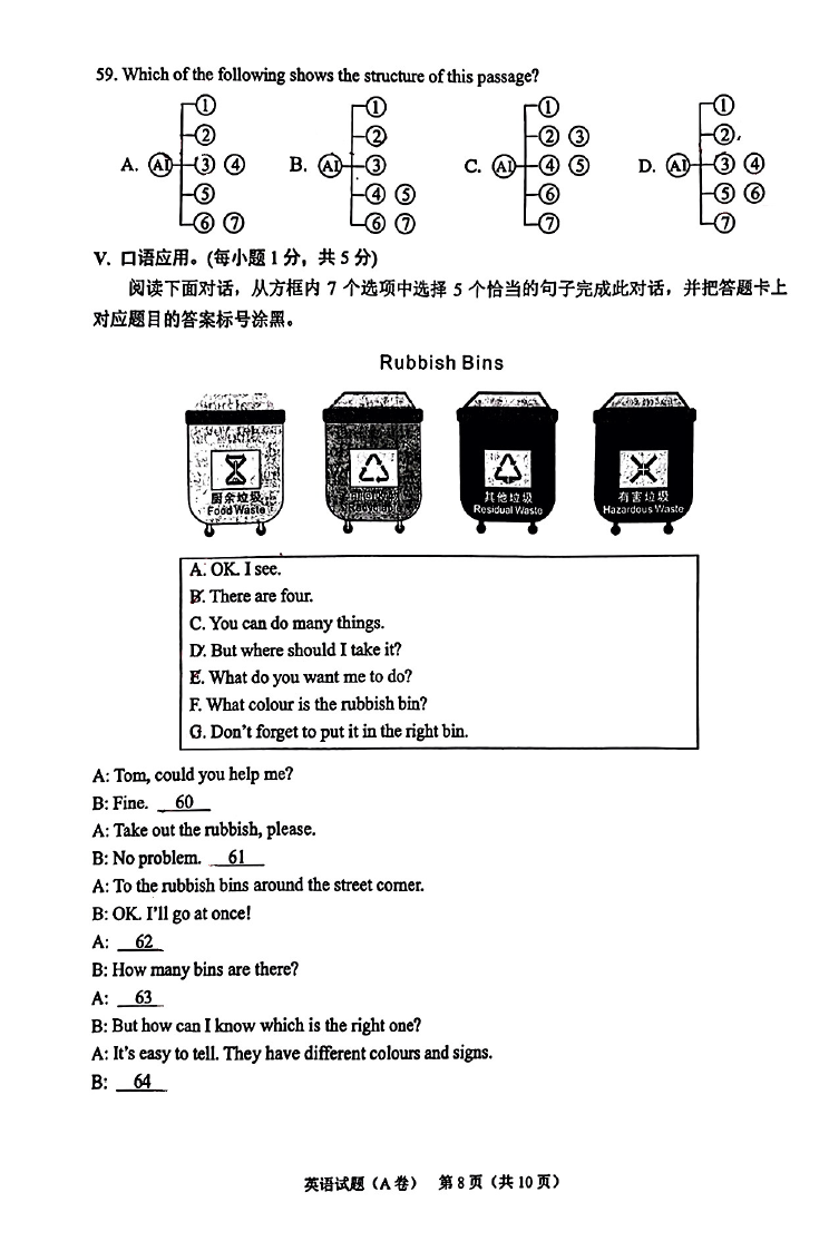 2024年重慶中考英語試卷真題及答案解析