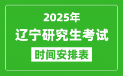 2025年遼寧考研時間安排_遼寧研究生考試時間表