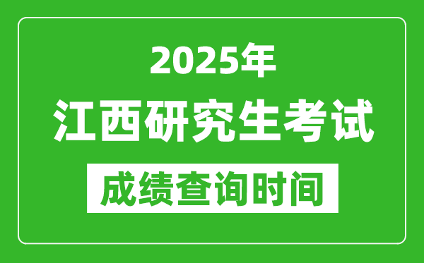 2025年江西考研成績查詢時(shí)間,江西2025考研什么時(shí)候查分