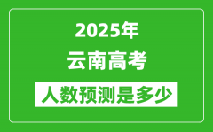 2025年云南高考人數(shù)是多少_云南高考人數(shù)預測