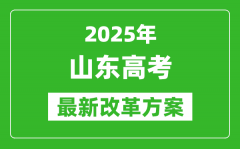 2025年山東高考改革方案_山東最新高考模式是什么？